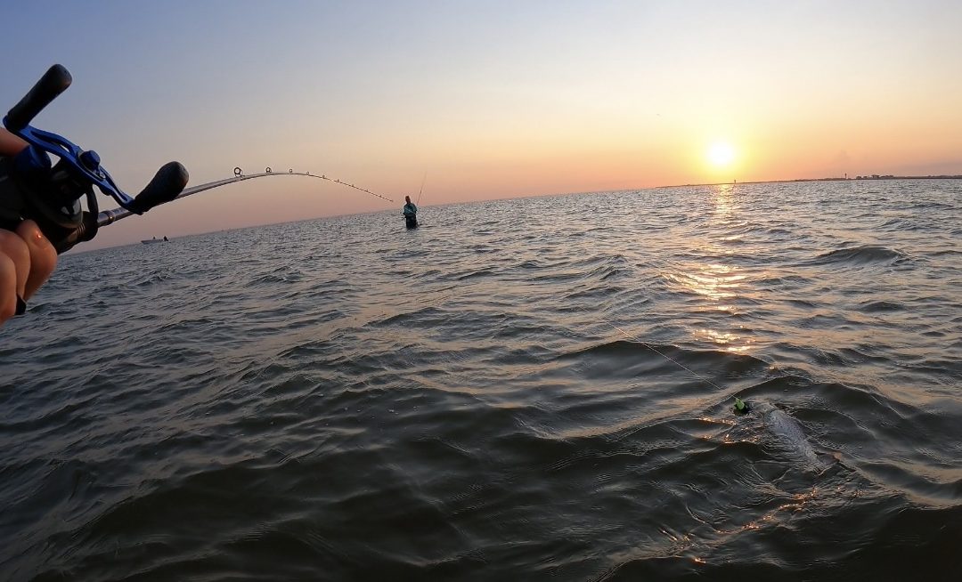 Summertime Galveston Bay fishing